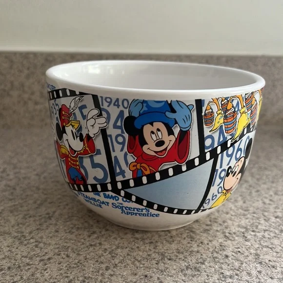 Mickey Mouse through the years soup large soup bowl mug - Picture 2 of 7